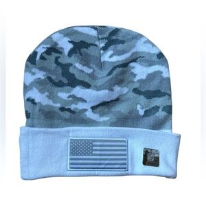 NWT Indianapolis Colts Lucas Oil Camo Beanie Hat, Grey/White, Unisex, One Size